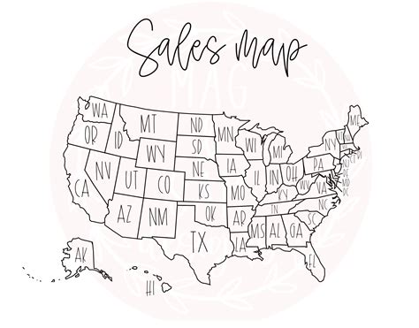 My Sales Map Printable
